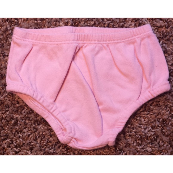 Girl's Size 9 M 6-9 Months Two Piece Pink White Striped Bird & Floral Dress & DC - Picture 5 of 5